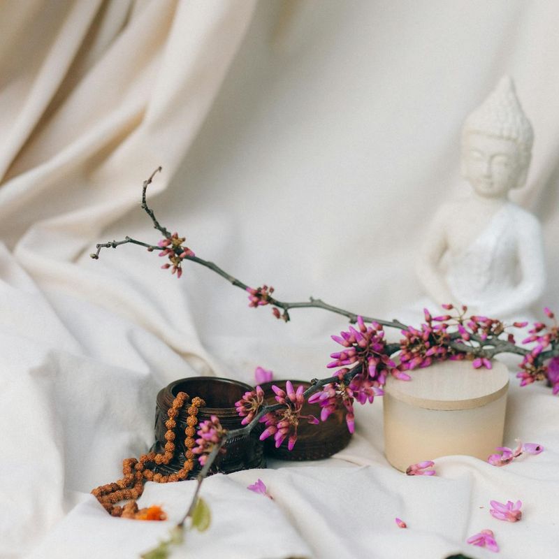 A clean, open space for exercise with a yoga mat and natural light.